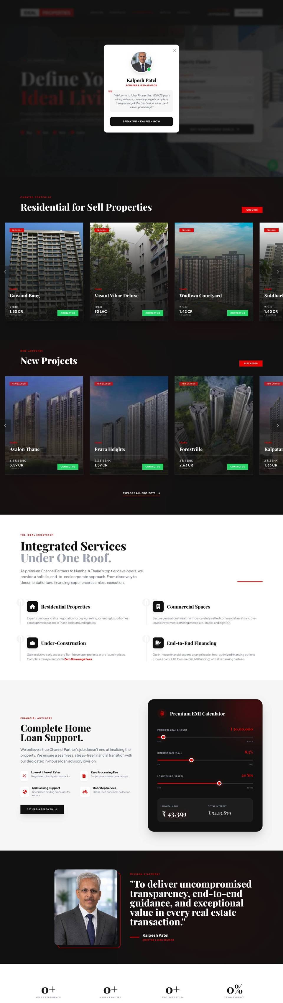 Ideal Property website by YoGi