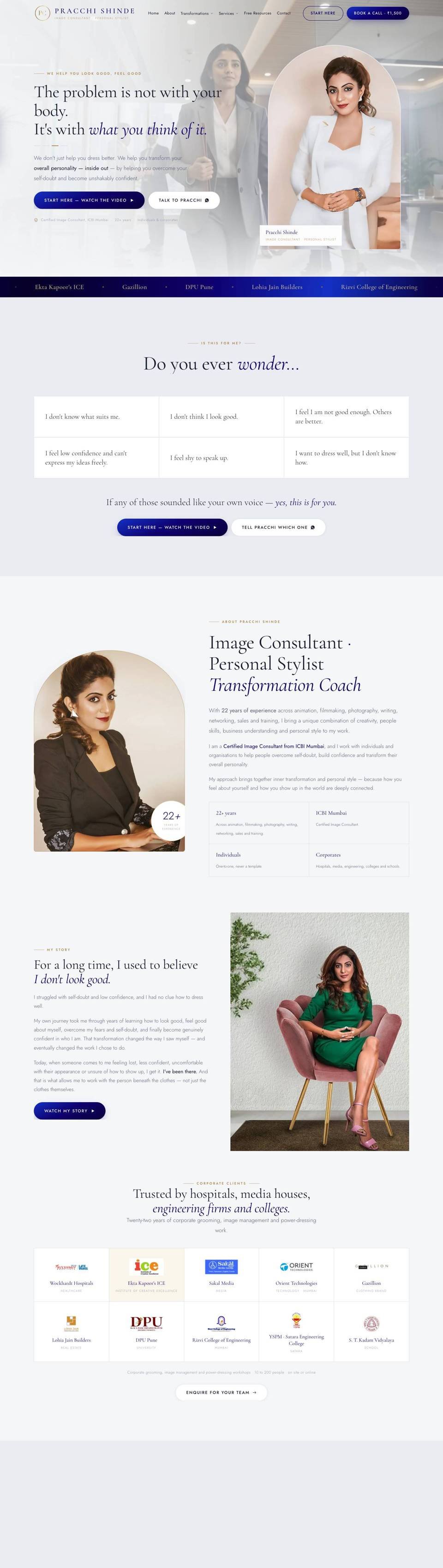 Pracchi Shinde website by YoGi