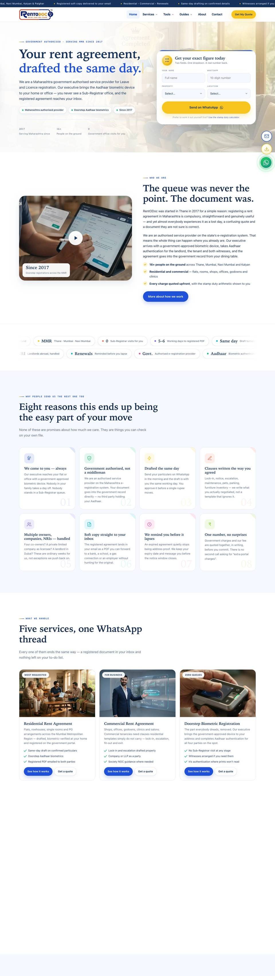 RentODoc website by YoGi