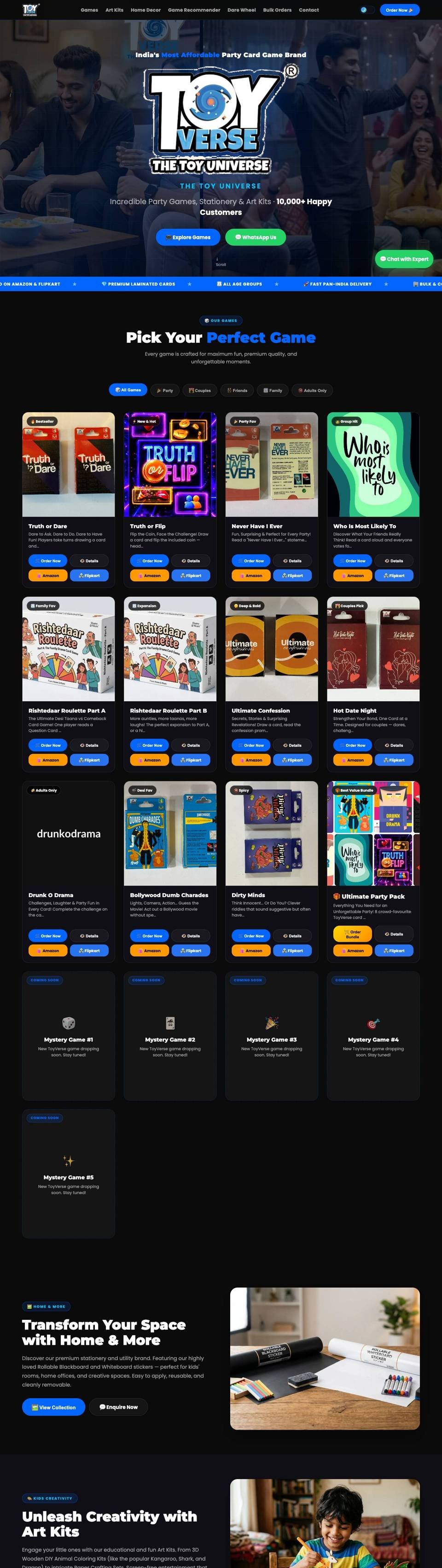 ToyVerse website by YoGi